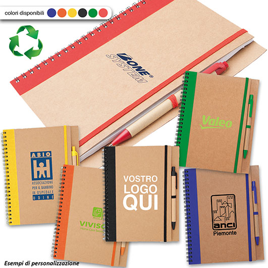 eco blocco con penna
